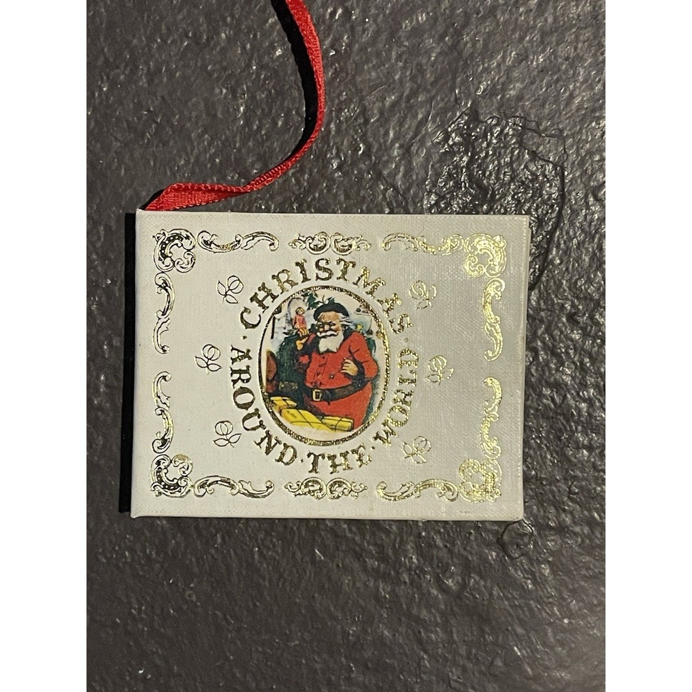 Vintage 1980 Holiday Ornament 'Christmas Around The World' Book Kurt Sadler
